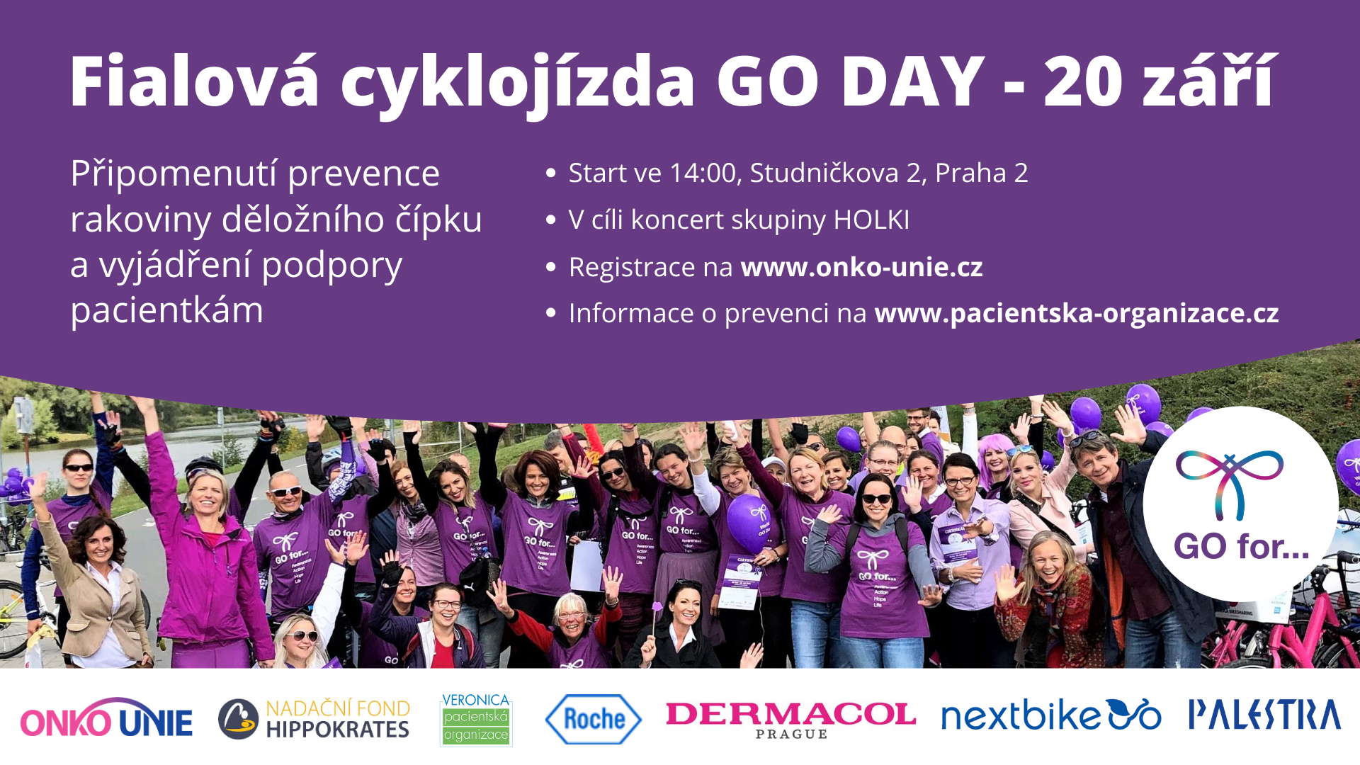 Fialová cyklojízda GO DAY