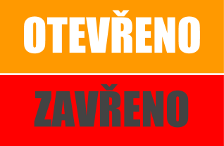 Otevřeno x Zavřeno - logo