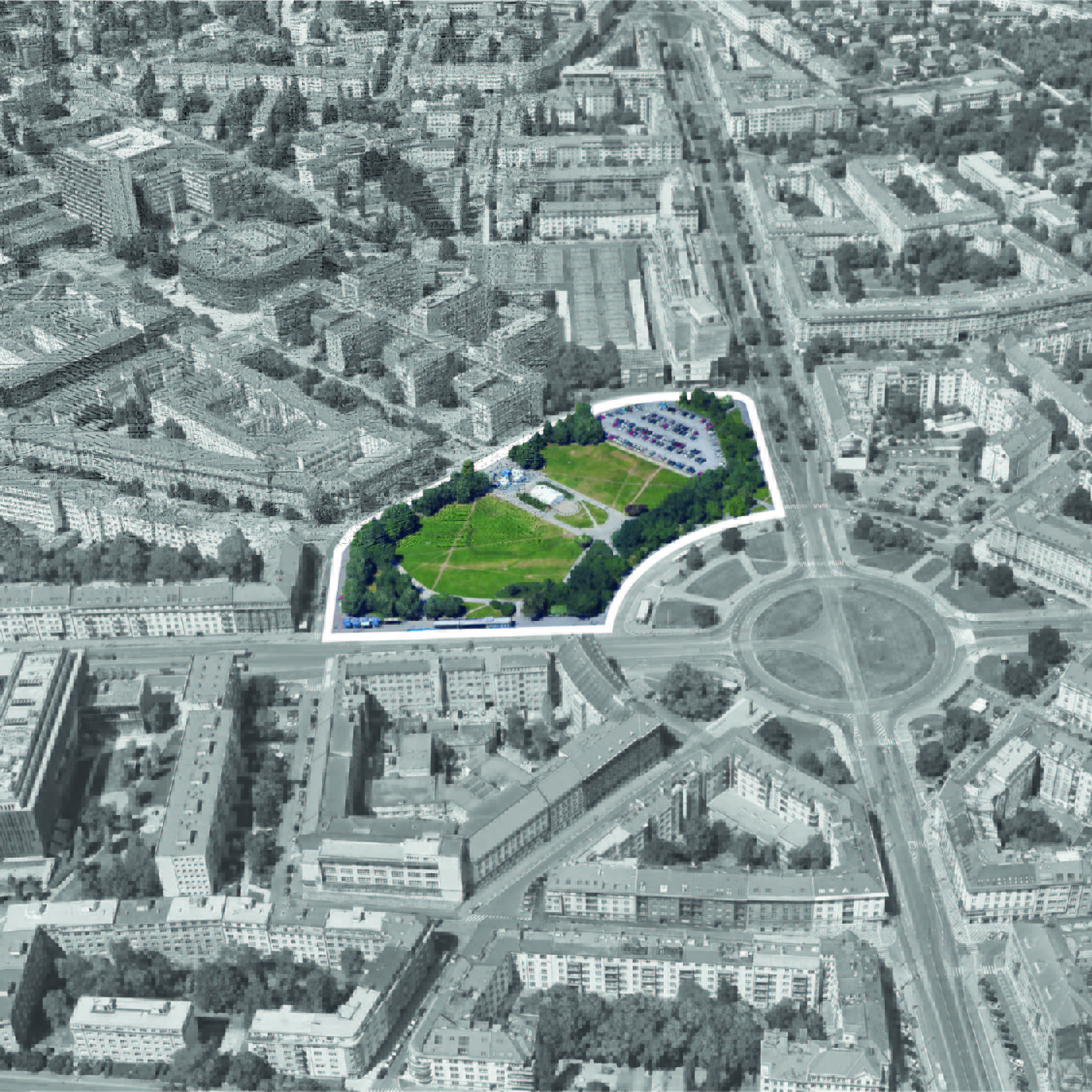 Vítězné náměstí - řešené území