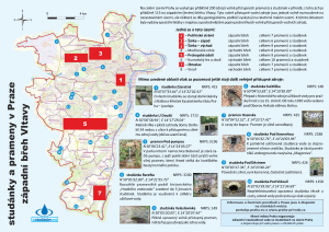 informační materiál Studánky a prameny v Praze, č.9 - západní břeh Vltavy, vyd. 2020, PDF verze