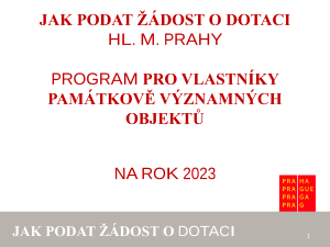 Podání žádosti a návod na vyplnění elektronického formuláře