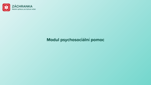 Modul psychosociální péče - Praha