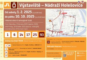 Leták - Výstaviště - Nádraží Holešovice