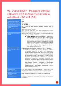 93.výzva_Podpora vzniku základní sítě infekčních klinik a oddělení - SC 4.3 (ČR).docx
