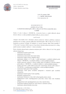 Rozhodnutí primátora hl. m. Prahy