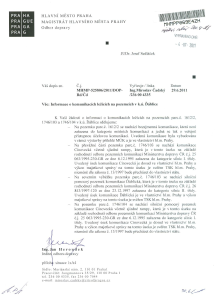Poskytnutá informace - Č. j.: MHMP-525806/2011/DOP-Rd/Čd, JUDr. Josef Sedláček