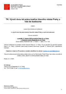 250314 - Pozvánka -Reminder - TK - Výročí dvou let koalice