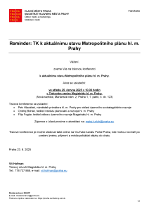 250623 - Pozvánka - Reminder - TK - Metropolitní plán