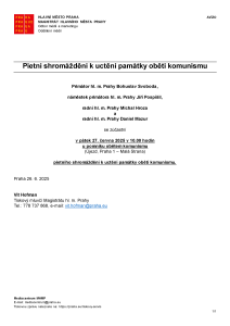 250626 - Avízo  - Uctění památky obětí komunismu