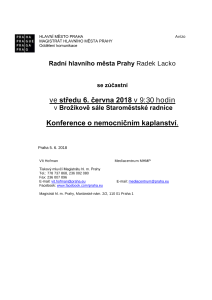 Konference o nemocničním kaplanství