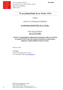 3254258_Tisková konference po jednání Rady hl. m. Prahy pouze online