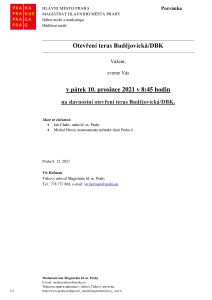Otevření teras Budějovická/DBK