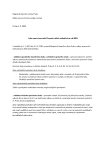 Přehled kontrol za odbor PKD rok 2021
