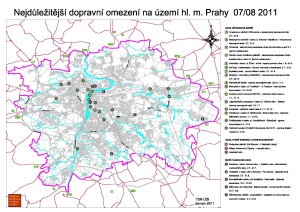 Přehled nejdůležitějších dopravních omezení