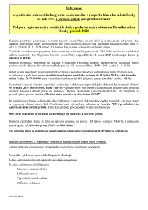 Informace k vyúčtování 2024
