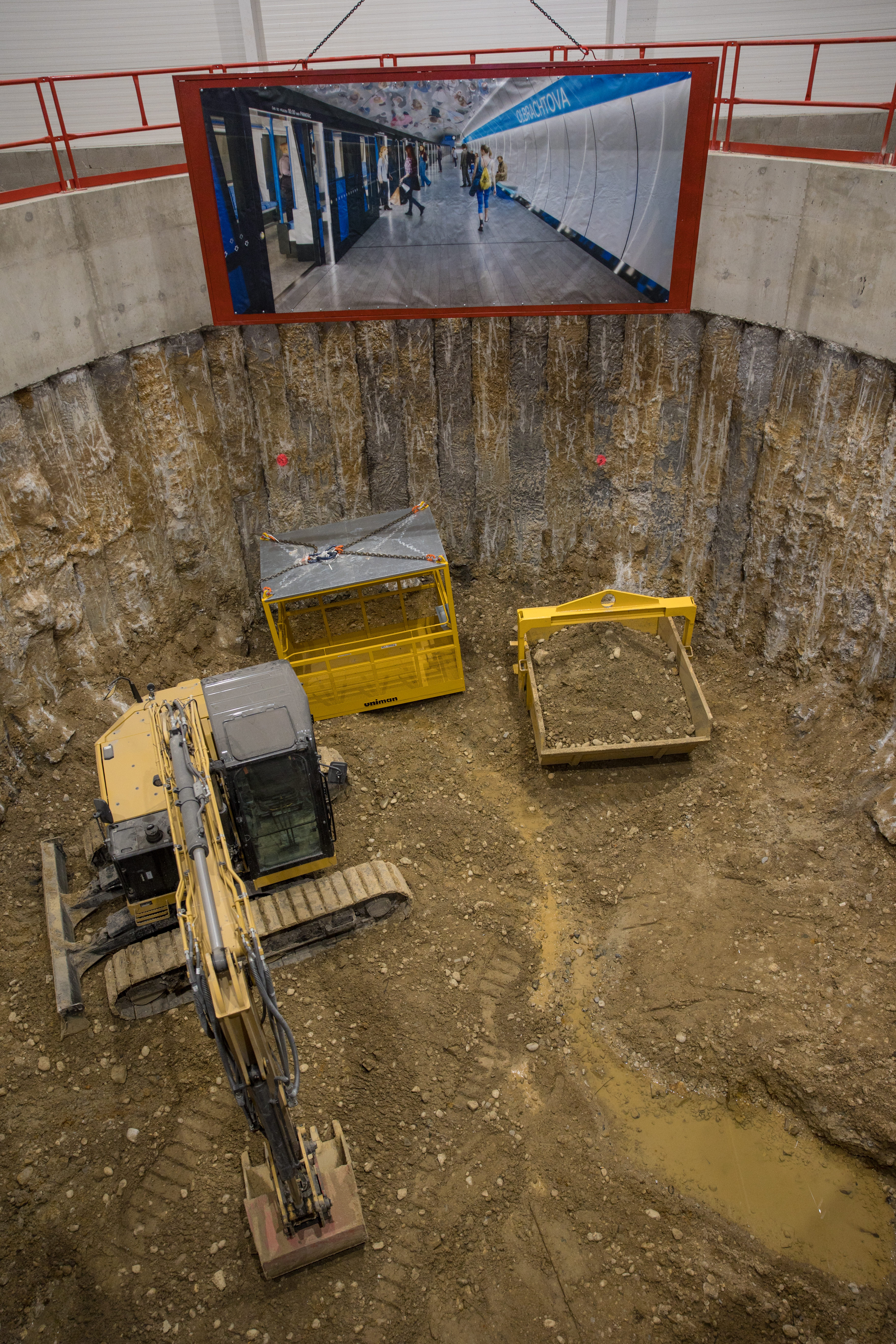 Šachta - metro D - Olbrachtova