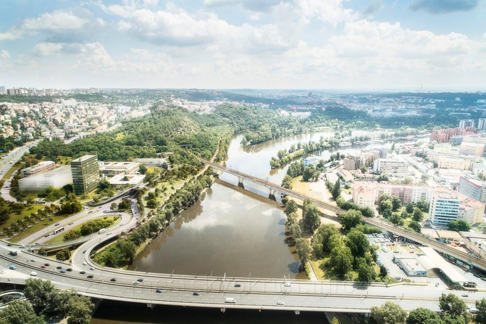 Vizualizace Vltavské promenády