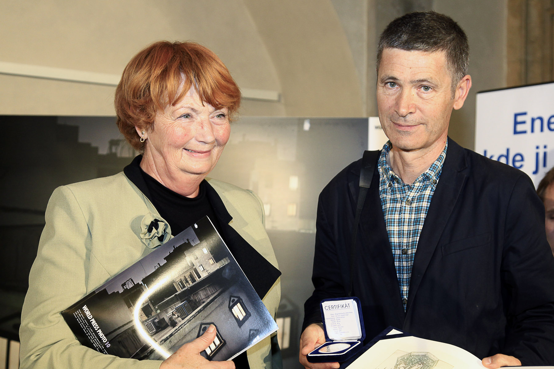 Marie Kousalíková a Pierre Olivier Deschamps, vítěz Ceny Prahy