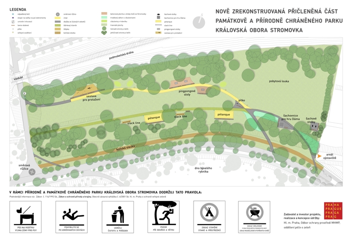 Stromovka, revitalizace přičleněné části, 3/2023, or.mapka