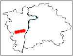 Prokopské a Dalejské údolí - orientační poloha v Praze