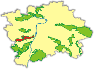 Přírodní park Prokopské a Dalejské údolí - orientační poloha v Praze